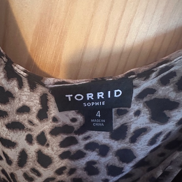 Torrid Brown and Tan Sleeveless Camisole Animal Print Size 4XL - Picture 7 of 7